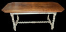 French Oak Painted Dining Table