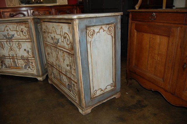 Pair of 19th Century Painted Chests