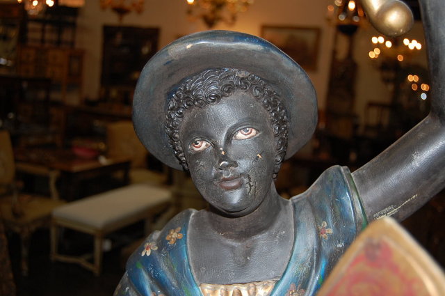 19th Century Blackamoor Torchiere