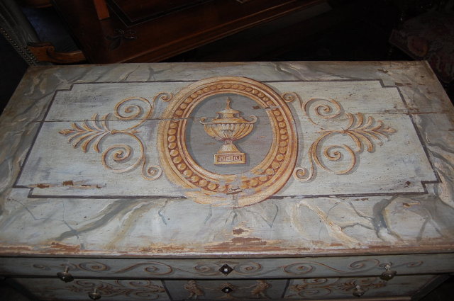 19th Century Neo-Classical Painted Commode