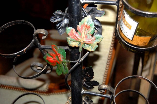 French Iron Wine Rack