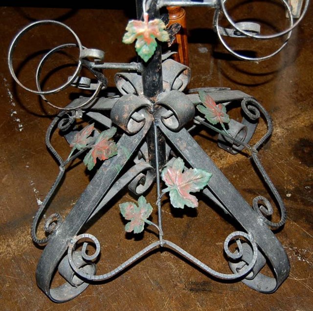 French Iron Wine Rack