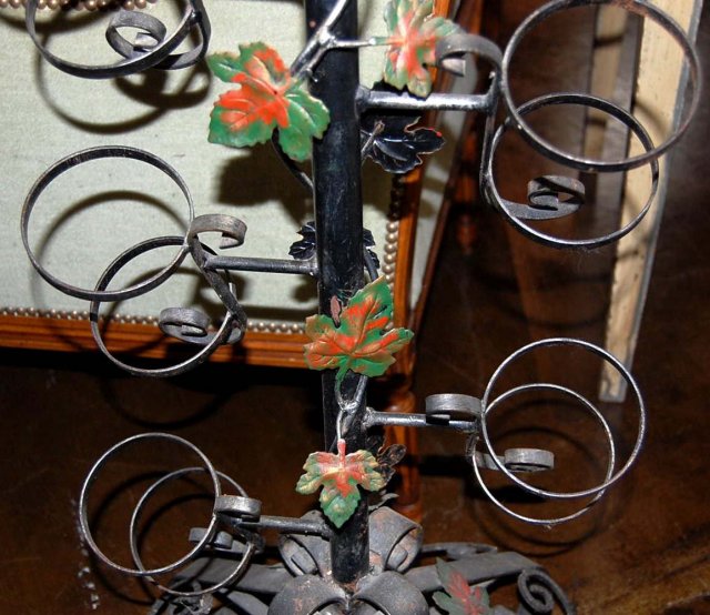 French Iron Wine Rack