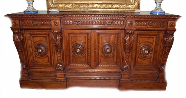 Heavily Carved Renaissance Sideboard