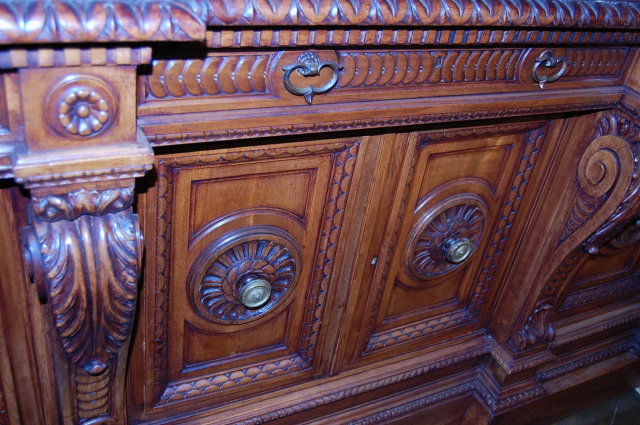 Heavily Carved Renaissance Sideboard