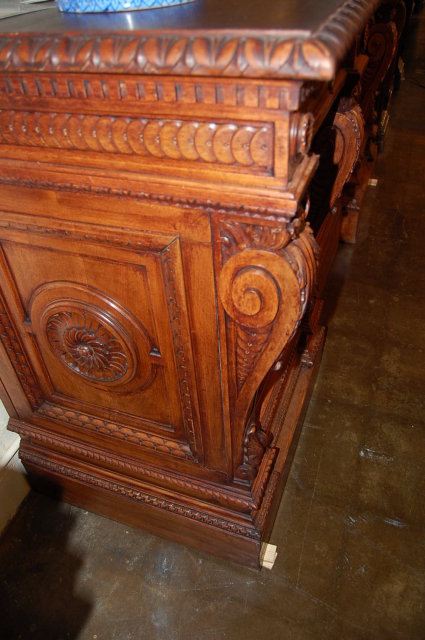 Heavily Carved Renaissance Sideboard