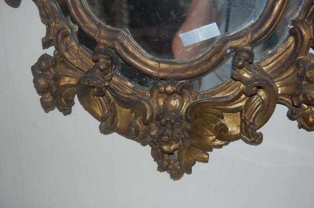 Rare Pair of Italian Gilt Mirrors