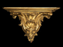 French Gilded Wood Wall Bracket