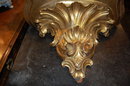 French Gilded Wood Wall Bracket