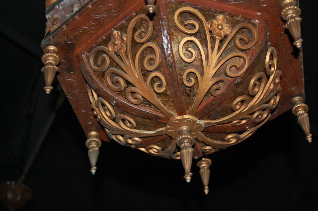 Pair of Iron & Glass Lanterns