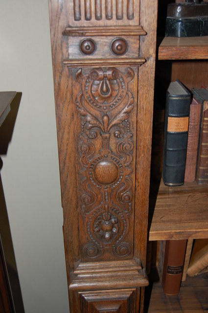 19th Century French Carved Bookcase