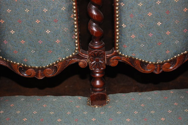 French Henri II Child's Settee