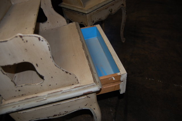 Pair of French Painted Side Tables
