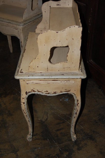 Pair of French Painted Side Tables