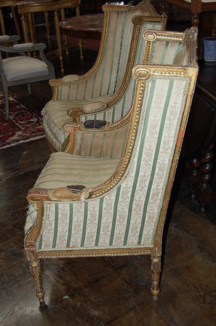 19th Century French Louis XVI Bergeres