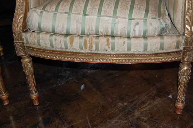19th Century French Louis XVI Bergeres