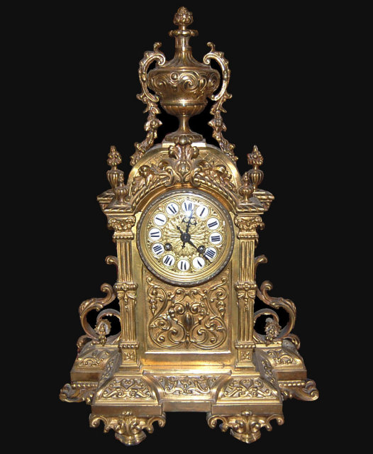 19th Century French Bronze Clock