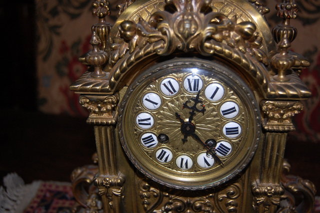 19th Century French Bronze Clock
