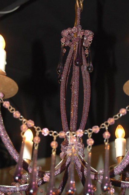 French Teardrop Crystal Chandelier