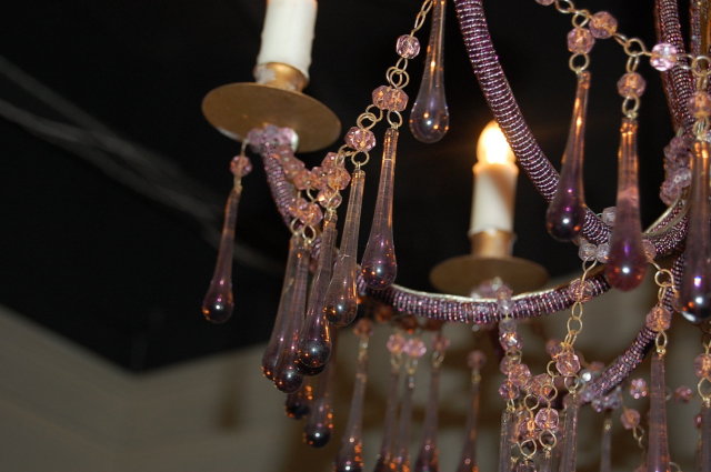 French Teardrop Crystal Chandelier
