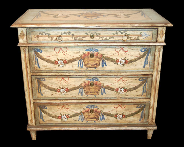 Continental Neo-Classical Painted Commode