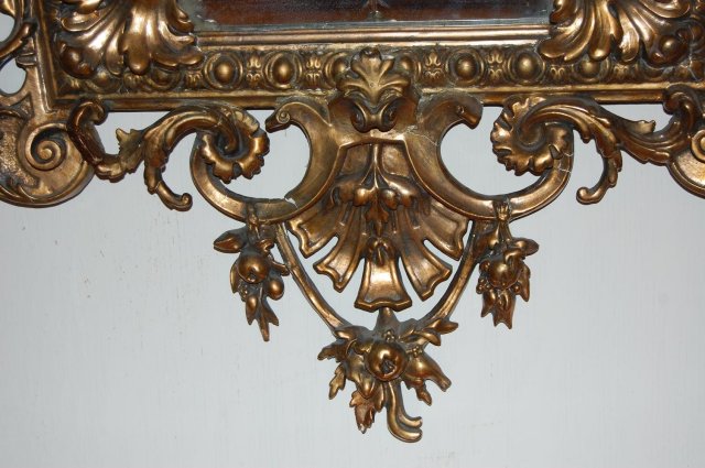 Outstanding French Giltwood Cushion Mirror