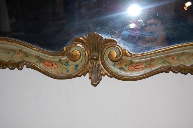 Venetian Lacquered Console & Mirror Set