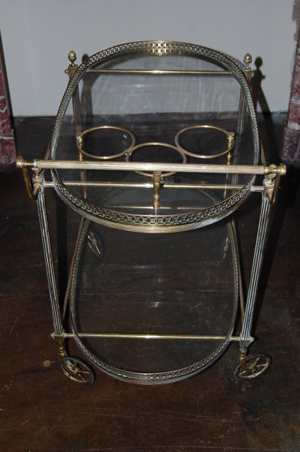 French Bronze Tea Cart