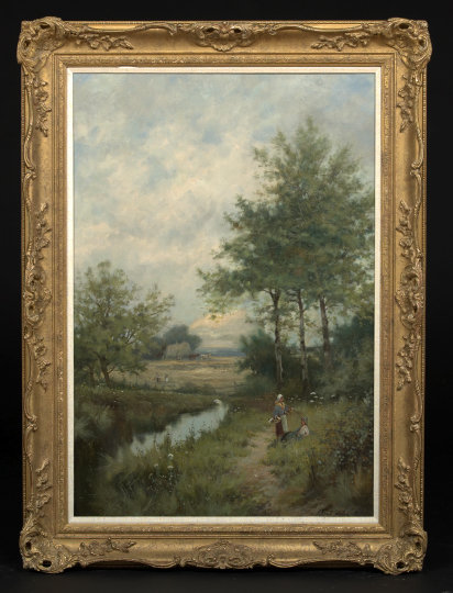 19th Century Oil On Canvas