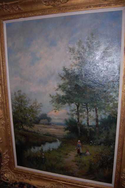 19th Century Oil On Canvas