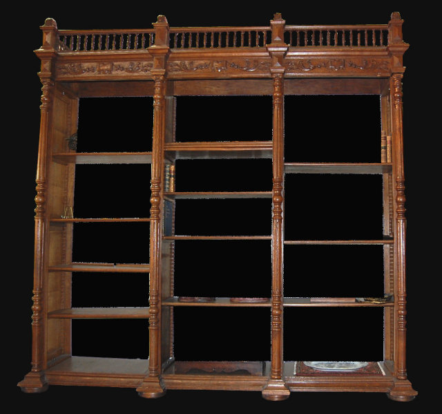 Superb 19th Century Continental Bookcase