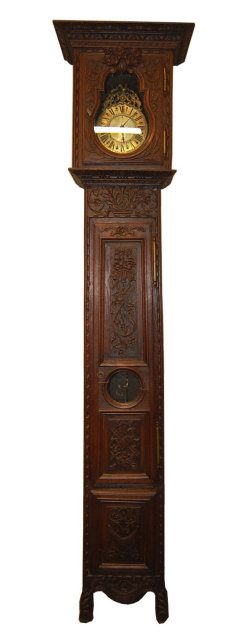 Oak Country French Longcase Clock