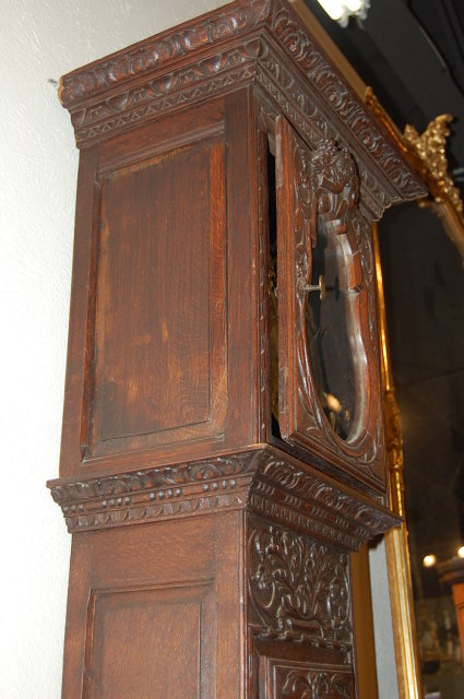 Oak Country French Longcase Clock