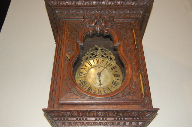 Oak Country French Longcase Clock