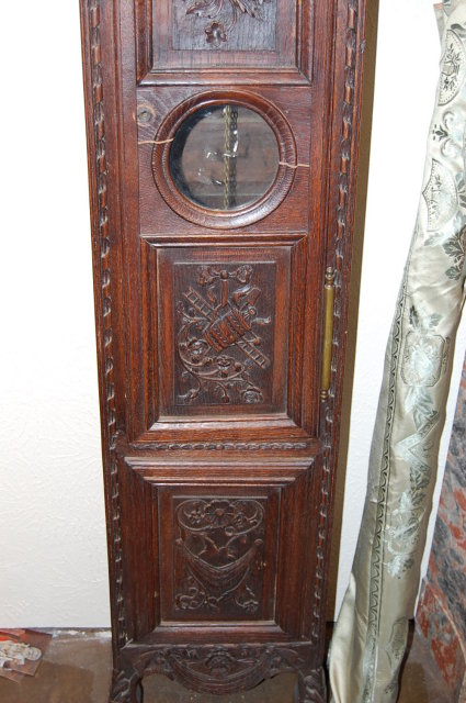 Oak Country French Longcase Clock
