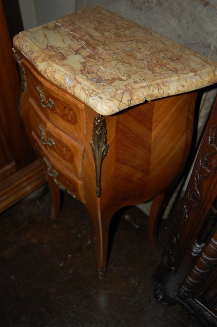 French Louis XV Marble Topped Stand