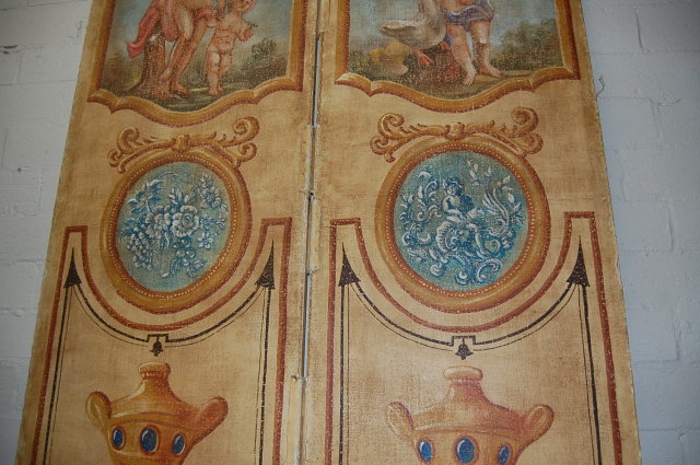 Pair of Decorative French Painted Panels