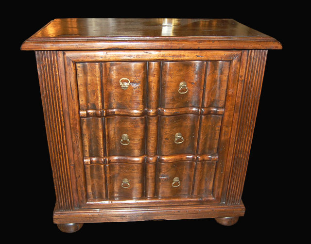 Pair of Italian Design Walnut Chests