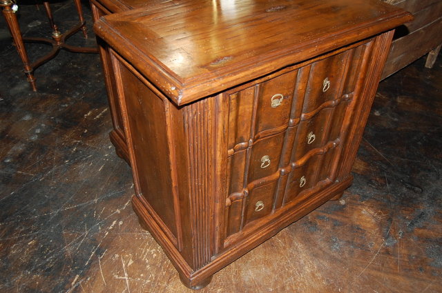 Pair of Italian Design Walnut Chests