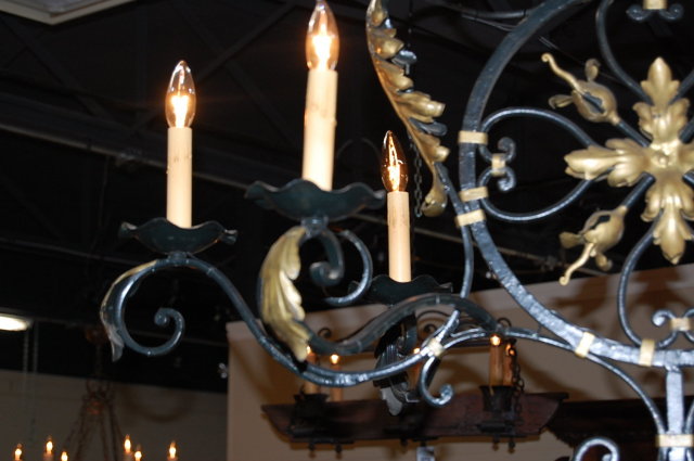 French Iron Chandelier
