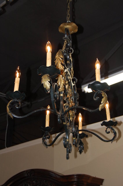 French Iron Chandelier