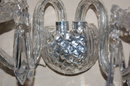 Pair of Waterford Style Crystal Wall Sconce