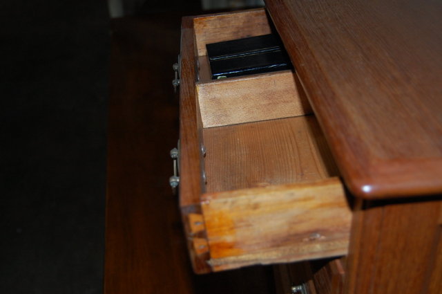 American Walnut Salesman Sample Chest