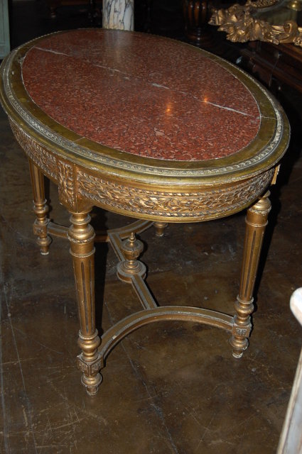 19th Century French Giltwood Occasional Table