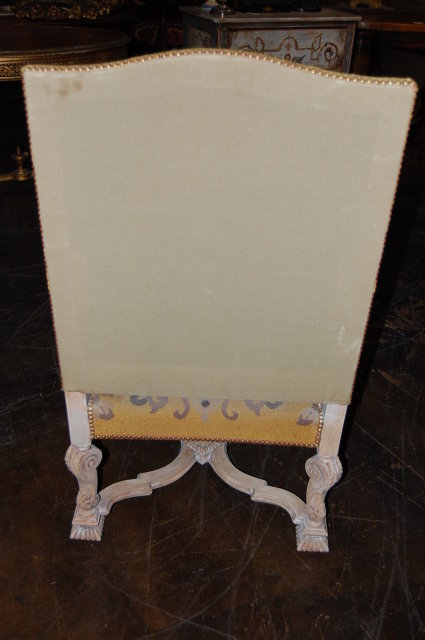 Finely Carved French Transitional Armchair