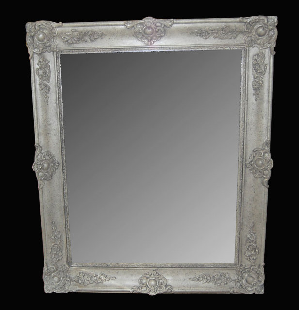 Antique French Lacquered Mirror