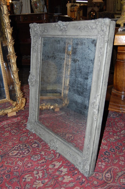 Antique French Lacquered Mirror
