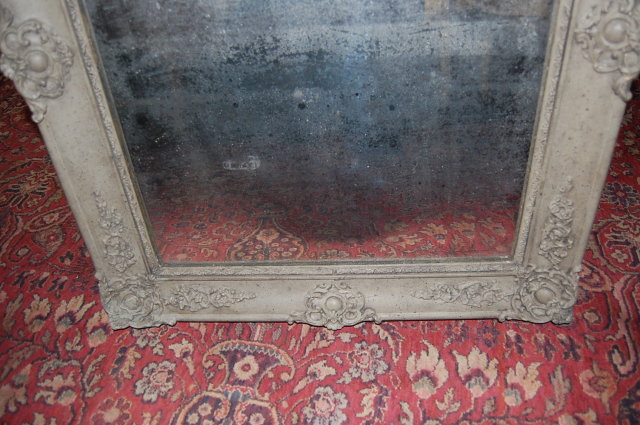 Antique French Lacquered Mirror