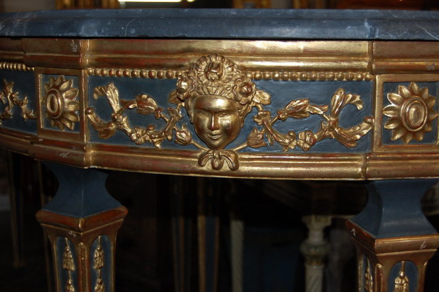 Pair of Giltwood & Painted Consoles