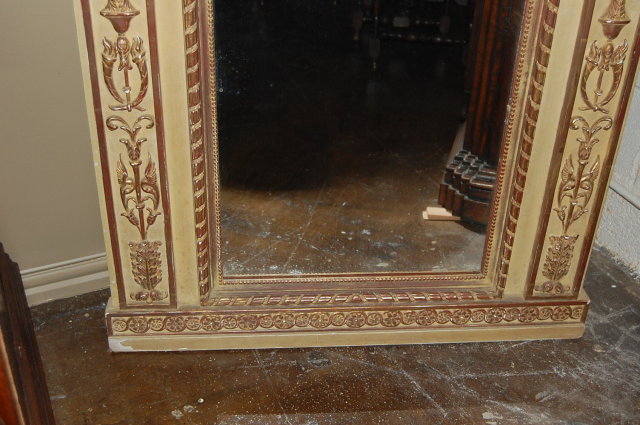 19th Century French Relief Sculpted Mirror
